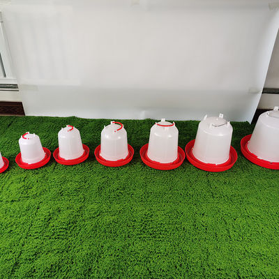 Automatic Plastic Poultry Drinker Cylindrical Shape Easy Installation Anti Drip Design