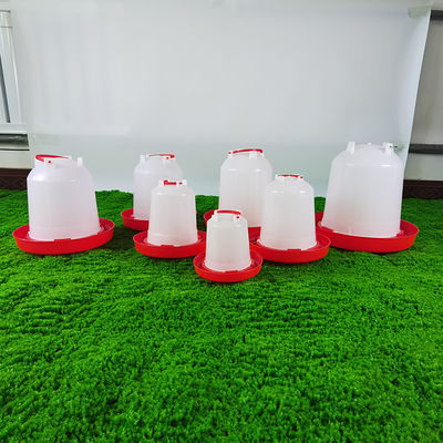 Automatic Plastic Poultry Drinker Cylindrical Shape Easy Installation Anti Drip Design