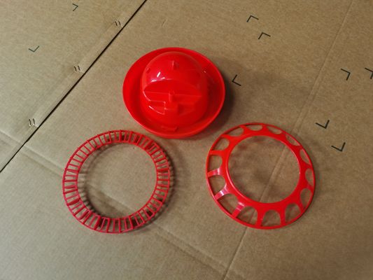 Red Drinking Bowl Cone Shape Poultry Drinker 1L - 14L Various Poultry Types Durable