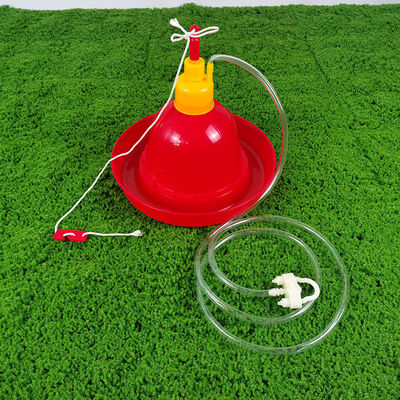 37.5cm X 36.5cm Cylindrical Bird Watering Dispensers Cone Shape Plastic Anti Drip Watering