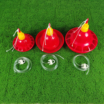 Easy Installation Poultry Drinker With Anti Drip Feature Red Color