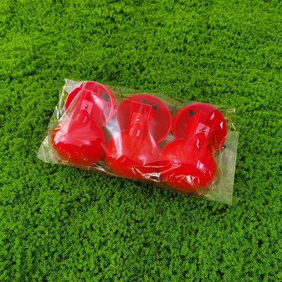 Red Round Poultry Drinking Bowl Standard Capacity Water Saving Environmental Protection