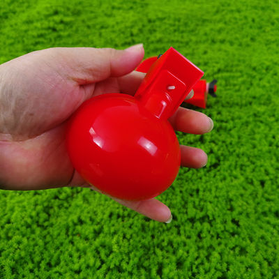 Round Red Automatic Duck Water Bowl / Goose Drinking Container Easy To Clean Constant Water Supply