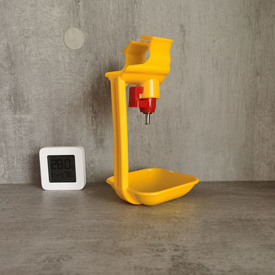Nipple Suspension Cup For Poultry Equipment Suspension Fixed In Chicken Cage Red And Yellow