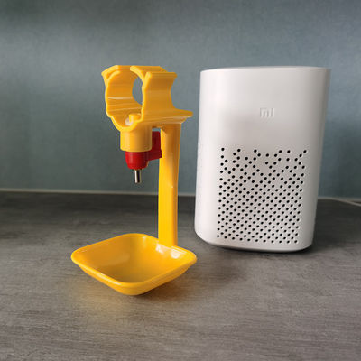 Red And Yellow Nipple Suspension Cup For Suspension Fixed In Chicken Cage