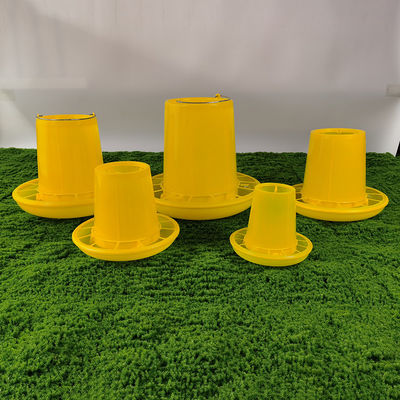 Plastic Poultry Feed Bucket Suitable For Poultry Farming In Red Yellow