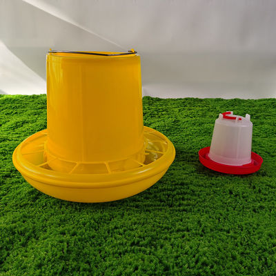 Poultry Fodder Container Bucket Storage Solution Durable Red Yellow Container