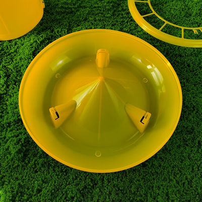Modern Round Plastic Split Feed Buckets Various Sizes Suitable For Poultry