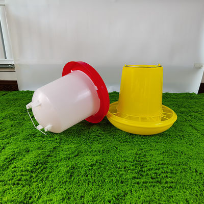 Ergonomic Red Yellow Poultry Feed Bucket Standard Weight Modern Design