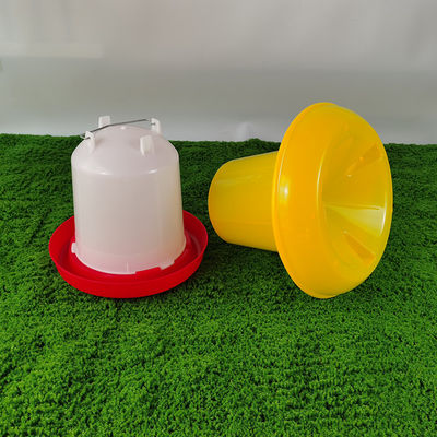 Ergonomic Red Yellow Poultry Feed Bucket Standard Weight Modern Design