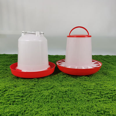 Fowl Feeding Tool Red And White 30.5cm(H) X 37.5cm(D) With 9L Capacity