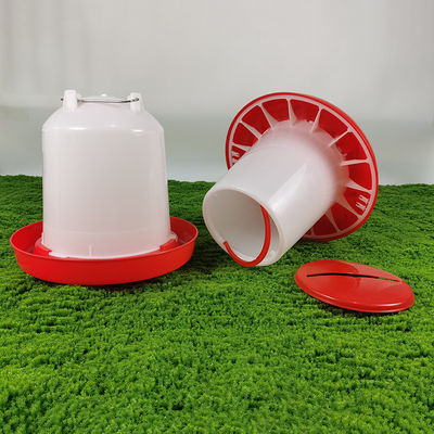 Fowl Feeding Tool Red And White 30.5cm(H) X 37.5cm(D) With 9L Capacity
