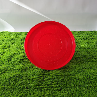 Convenient Lightweight Red Feed Feeding Tray Easy to Clean Breeding Tool for Chickens