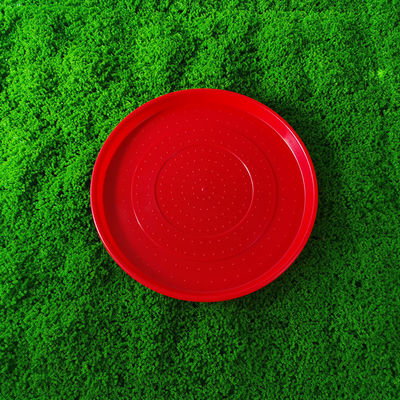 Convenient Lightweight Red Feed Feeding Tray Easy to Clean Breeding Tool for Chickens