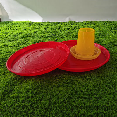 Circular Plastic Chicken Feeding Tray for Long Life span Breeding Chickens