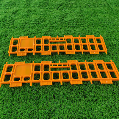 Yellow White Lightweight Poultry Transport Cages Easy Assembly For Chicken Farm