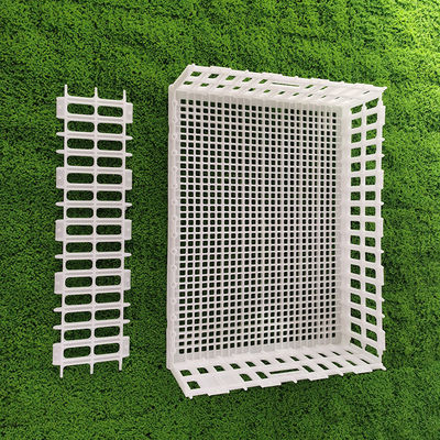 Ventilated Portable Poultry Travel Cage Easy Assembly Yellow White Plastic Carrier