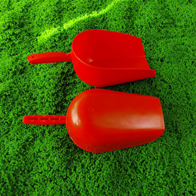 Eco Friendly Long Handle Orange Plastic Feed Shovel For Animal Feeding Task