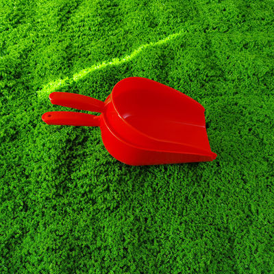 Eco Friendly Long Handle Orange Plastic Feed Shovel For Animal Feeding Task