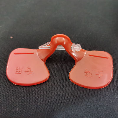 Lightweight Red Round Poultry Glasses Anti Pecking Eye Mask For Adult Chickens