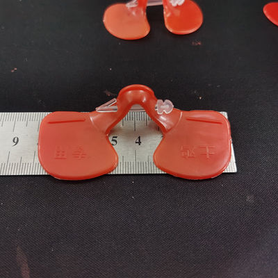 Round Chicken Protective Glasses Red Poultry Eye Protectors For Pecking Prevention