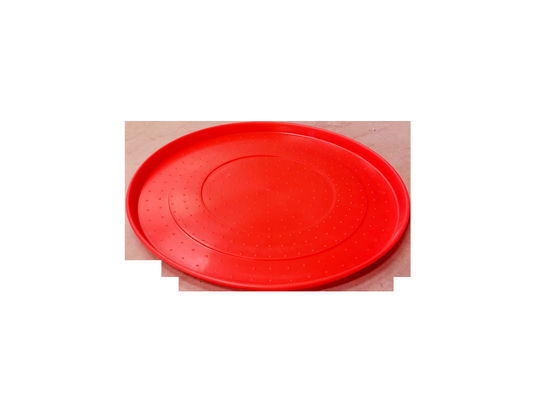 Red High Durability Circular Shape Feed Tray For Chicken