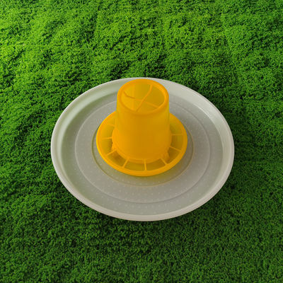 Standard Size Red Round Chicken Feeding Tray For Poultry Production
