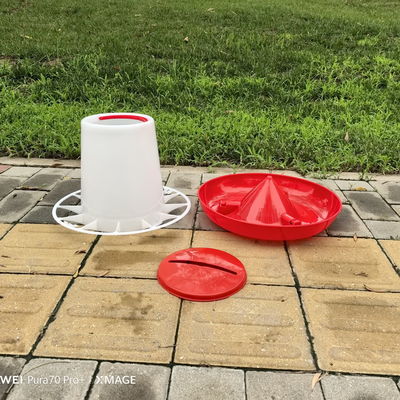 Cylinder Poultry Feeder For Chickens Ducks Geese Turkeys