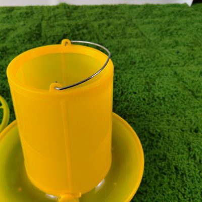 Yellow Round Plastic Poultry Ration Feeding Bucket 5 Gallon