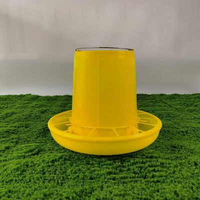 Hanging Poultry Feeder Bucket Standard Weight Yellow