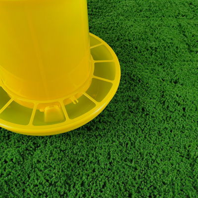 Hanging Poultry Feeder Bucket Standard Weight Yellow