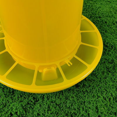 Hanging Poultry Feeder Bucket Standard Weight Yellow