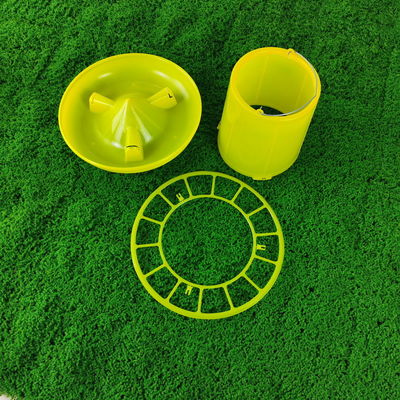 Hanging Poultry Feeder Bucket Standard Weight Yellow