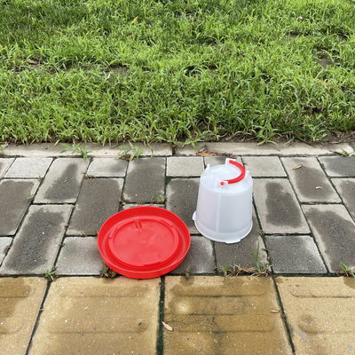 Cone Shaped Plastic Chicken Drinker Durable Red Water Supply For Birds