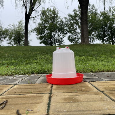 Easy Install Chicken Waterer Red Bird Watering Dispensers Drip Free
