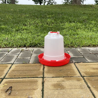 Easy Install Chicken Waterer Red Bird Watering Dispensers Drip Free