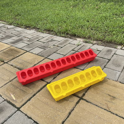 Easy Clean Rectangle Chicken Feed Trough High Durability