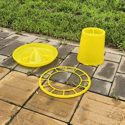 Yellow Anti Drip Features 3.5 gallon poultry drinker Plastic Material