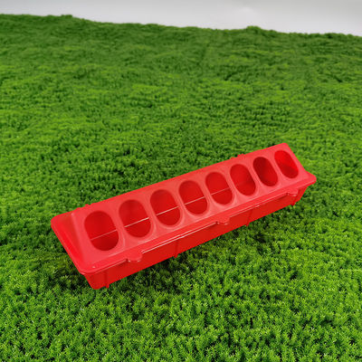 Modern 30*11.5*7.2（Cm） Rectangle Poultry Feeding Trough Red / Yellow Safe Design Standard Capacity