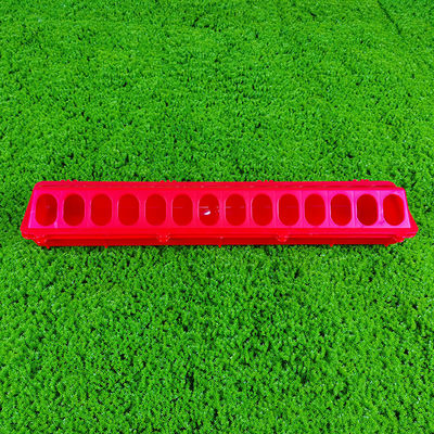 Rectangular Red Yellow Long Food Trough Standard Capacity Modern Design