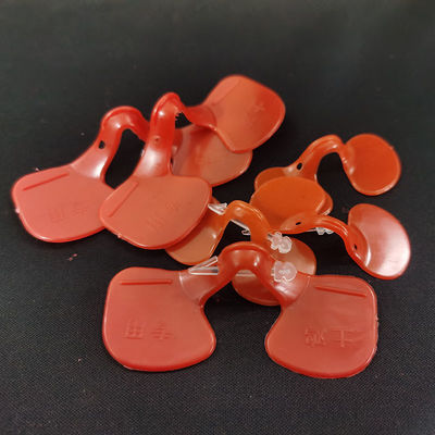 Round Chicken Protective Glasses Red Poultry Eye Protectors For Pecking Prevention